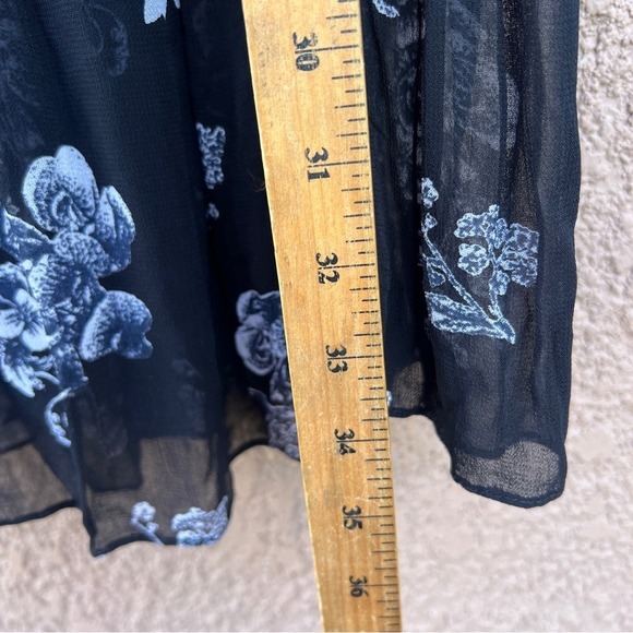 Free People Feminine‎ Floral Skirt Size Medium Fairycore Modest Feminine - Picture 12 of 14